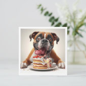 Funny Boxer card, Boxer Birthday Einladung (Stehend Vorderseite)