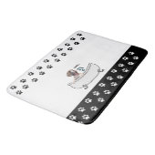 Funny Boxer Dog Badematte (Schrägansicht)