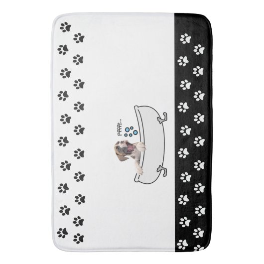 Funny Boxer Dog Badematte (Vorderseite Vertikal)