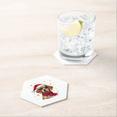 Funny Boxer Dog Christmas Lights Xmas Outfit Pajam Untersetzer (Vor Ort)