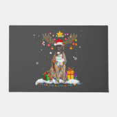 Funny Boxer Dog Christmas Tee Reindeer Christmas Fußmatte (Vorderseite)