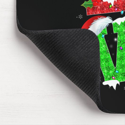 Funny Boxer Dog Tree Weihnachtslicht Weihnachten W Mousepad (Ecke)