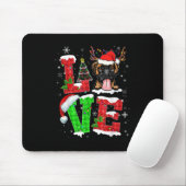 Funny Boxer Dog Tree Weihnachtslicht Weihnachten W Mousepad (Mit Mouse)
