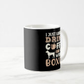 Funny Boxer Drink Kaffeehand mit Hunde Mama Gesche Kaffeetasse (VorderseiteRechts)