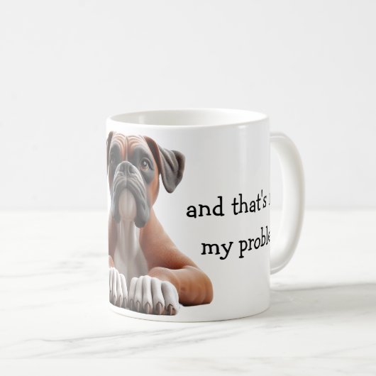 Funny Boxer Kaffeetasse (VorderseiteRechts)