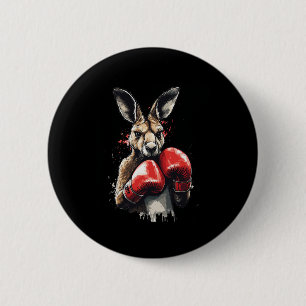 Funny Boxer Kangaroo mit Boxhandschuhen Kämpfen K Button