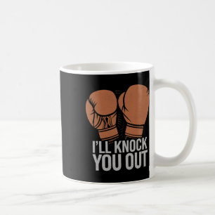 Funny Boxer klopfen Sie aus Boxhandschuhen ich wei Kaffeetasse