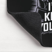 Funny Boxer klopfen Sie aus Boxhandschuhen ich wei Mousepad (Ecke)