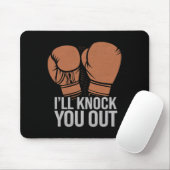 Funny Boxer klopfen Sie aus Boxhandschuhen ich wei Mousepad (Mit Mouse)