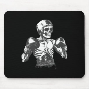Funny Boxer Skelett mit Boxhandschuhen Kämpfen K Mousepad
