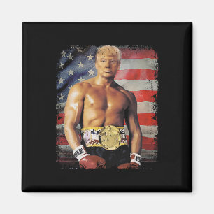 Funny Boxer Trump Trump Rocky Meme Magnet