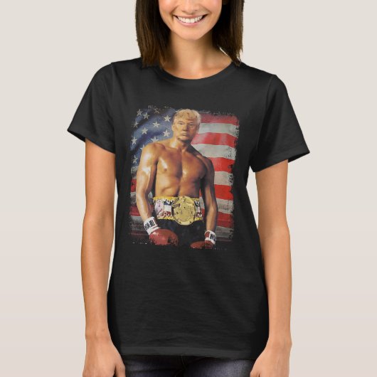 Funny Boxer Trump Trump Rocky Meme T-Shirt (Vorderseite)