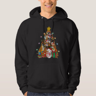 Funny Boxer Weihnachtsbaum Dog Weihnachtsgeschenk Hoodie