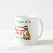 Funny Boxer Weihnachtsmannmütze Xmas Pet Lover Ges Kaffeetasse (VorderseiteRechts)