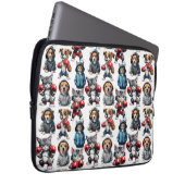 Funny Boxing Cat Dog Design Laptopschutzhülle (Vorne Rechts)