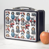 Funny Boxing Cat Dog Design Metall Brotdose (Beispiel)
