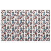 Funny Boxing Cat Dog Design Stoff (Fat Quarter (45,7 x 55,9 cm))