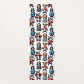 Funny Boxing Cat Dog Design Yogamatte (Rückseite)