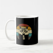 Funny Boxing Chat Vintag mit Boxhandschuhen Retro Kaffeetasse (Links)