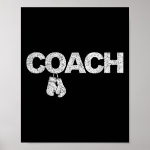 Funny Boxing Coach Boxtrainer Retro 1 Poster