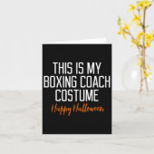 Funny Boxing Coach Kostüm Halloween Karte (Gelbe Blume)