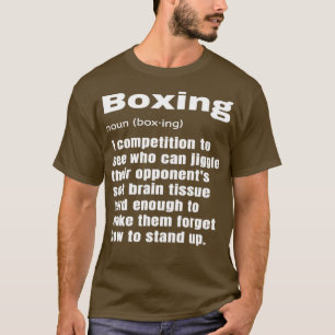 Funny Boxing Definition Boxer Coach Instructor T-Shirt