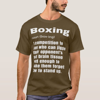 Funny Boxing Definition Boxer Coach Instructor T-Shirt