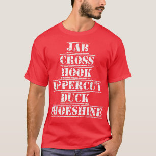 Funny Boxing Distressed Don't Give Up Glove Up Mot T-Shirt
