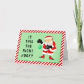 Funny Boxing Feiertagskarte (Vorderseite)