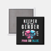 Funny Boxing Gender Reveal Keeper Magnet (Vorderseite/Rückseite)