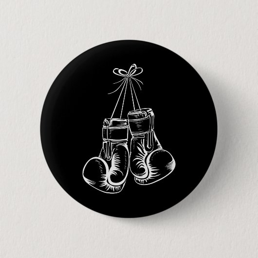 Funny Boxing Geschenk für Männer Frauen Boxer Glov Button (Vorderseite)