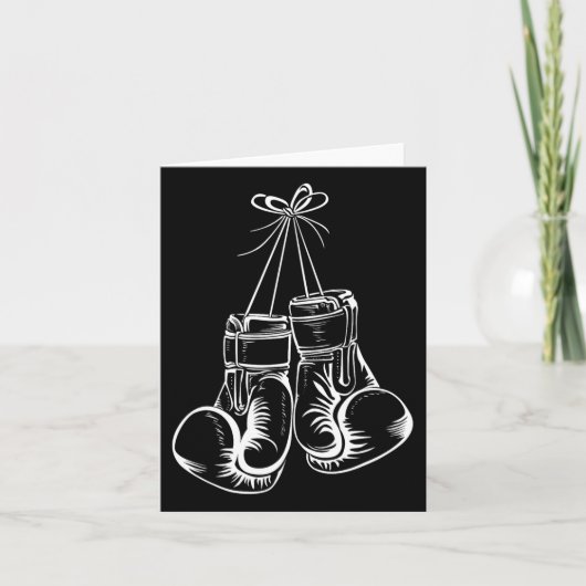 Funny Boxing Geschenk für Männer Frauen Boxer Glov Karte (Vorderseite)