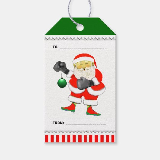 Funny Boxing Geschenkanhänger (Vorderseite)