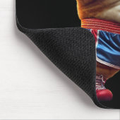 Funny Boxing Gym Trainingskatze mit Boxhandschuhen Mousepad (Ecke)