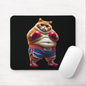 Funny Boxing Gym Trainingskatze mit Boxhandschuhen Mousepad (Mit Mouse)