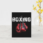 Funny Boxing - I Liebe Boxing Karte (Gelbe Blume)