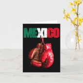 Funny Boxing - I Liebe Boxing Mexiko Karte (Gelbe Blume)