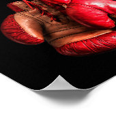 Funny Boxing - I Liebe Boxing Mexiko Poster (Ecke)