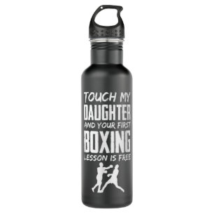 Funny Boxing Jealous Vater oder Mama 646 Edelstahlflasche