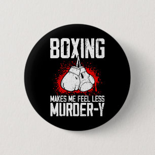 Funny Boxing Kickboxer Savate Mixed Martial Arts M Button
