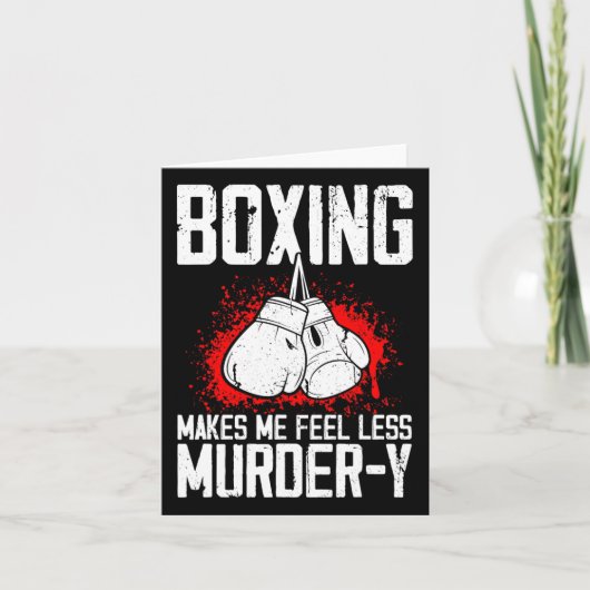 Funny Boxing Kickboxer Savate Mixed Martial Arts M Karte (Vorderseite)