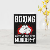 Funny Boxing Kickboxer Savate Mixed Martial Arts M Karte (Gelbe Blume)