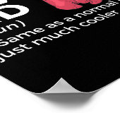 Funny Boxing Kid Definition Poster (Ecke)