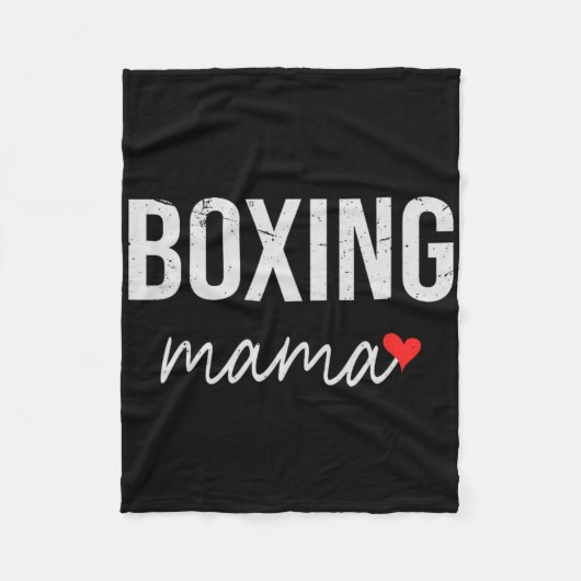Funny Boxing Mama - Niedliches Boxmama-Geschenk fü Fleecedecke (Vorderseite)