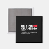 Funny Boxing Oma Definition Magnet (Vorderseite/Rückseite)