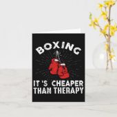 Funny Boxing Quote Gloves Boxer Karte (Gelbe Blume)