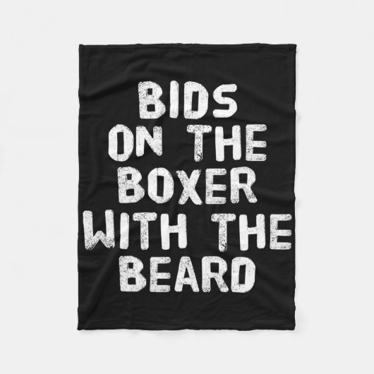 Funny Boxing Quotes Boxers Gebote auf dem Boxer mi Fleecedecke (Vorderseite)