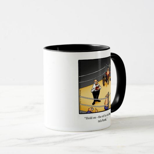 Funny Boxing Spaß Tasse Geschenk (VorderseiteRechts)
