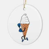 Funny Boxing Sportaktivitäten Ice Cone Cartoon Keramik Ornament (Links)