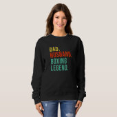 Funny Boxing Vater Ehemann Legend Cool Men Vater Sweatshirt (Vorne ganz)